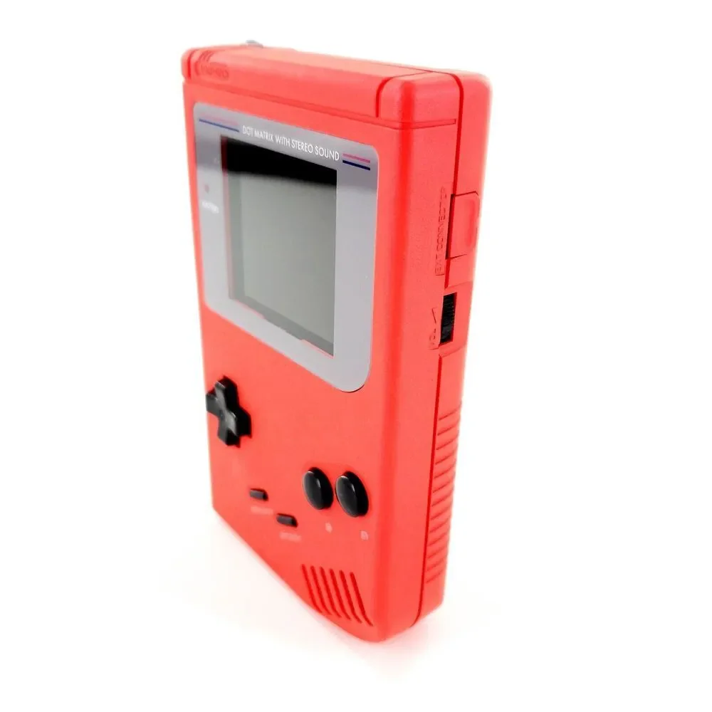 Nintendo Game Boy DMG Retro Pixel Funny Playing IPS Backlit LCD Mod System Red